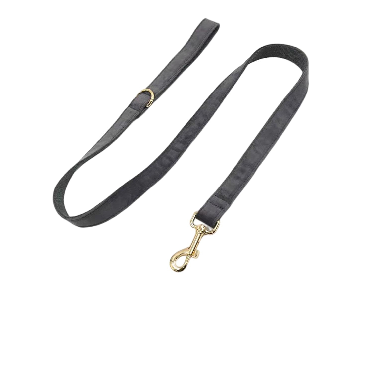 Dog Leash with Metal Clip, Multiple Colors, Width 0.79 inches, Length 3.6 feet, in the Same Color as the Collar(Grey, Match XS/S Size Collar)