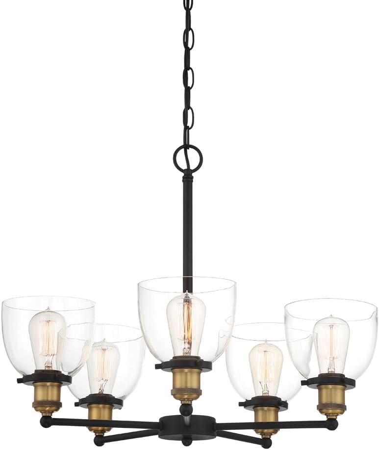 DESIGNERS FOUNTAIN Bryson 5 Light Chandelier, Vintage Bronze, 92685-VB