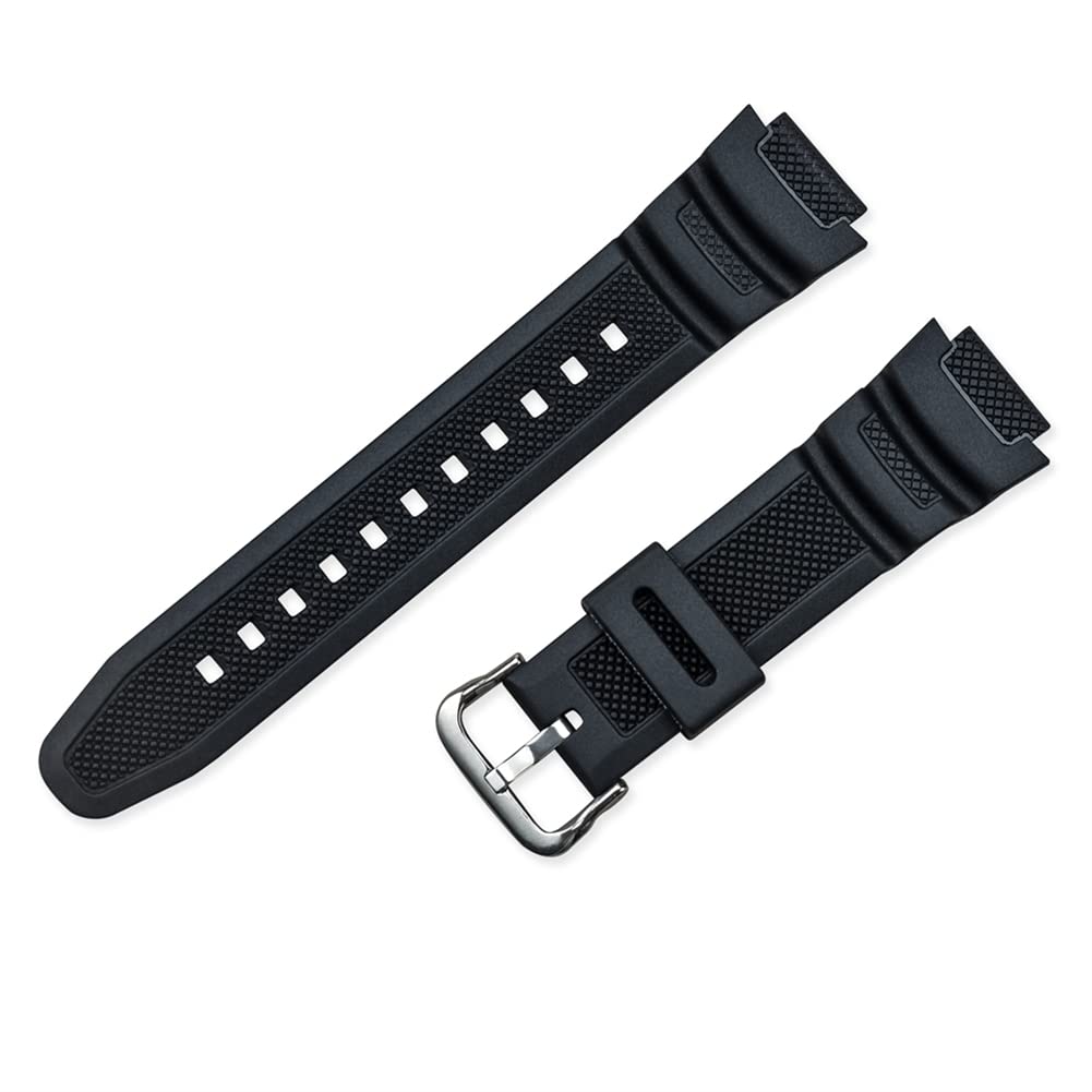 Tyogeephy Tyogeephy Impermeable resina natural Reemplazo Correa 18mm para Casio AQ- S800W SGW-300H MRW-200H AE-1200 W-800H W-735H