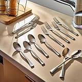 Frenchware Cutlery (Set of 12, Stainless Steel Spoons - 6 and Forks - 6), 100% Food Grade, Non Toxic, Anti-Rust, Dishwasher Safe, Perfect Gifting Set for All Occasions