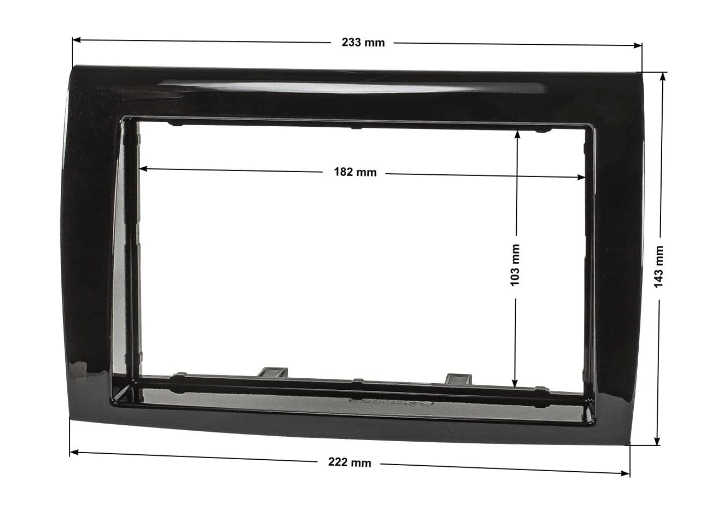 Kit Marco de radio para radio 2 DIN para Fiat Bravo con adaptador antena y llaves