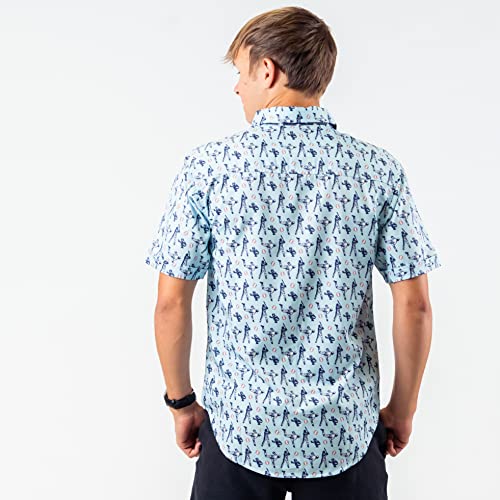 ChalkTalkSPORTS Baseball Short Sleeve Button Down - Performance Baseball Dress Shirt - Youth & Adult Sizes3