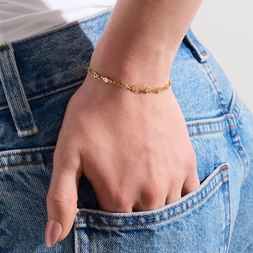 WATERPROOF Gold or Silver Plated Baby Solar Kiss Bracelet2