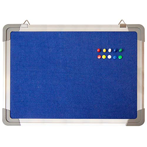 Bulletin Board Set Felt Tack Board 24 x 18" with 10 Thumb Tacks