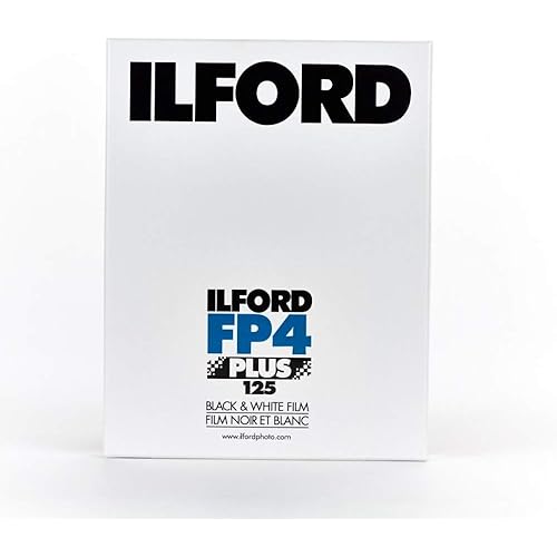 Ilford FP4+ Black and White 4x5 Sheet Film Pack of 25