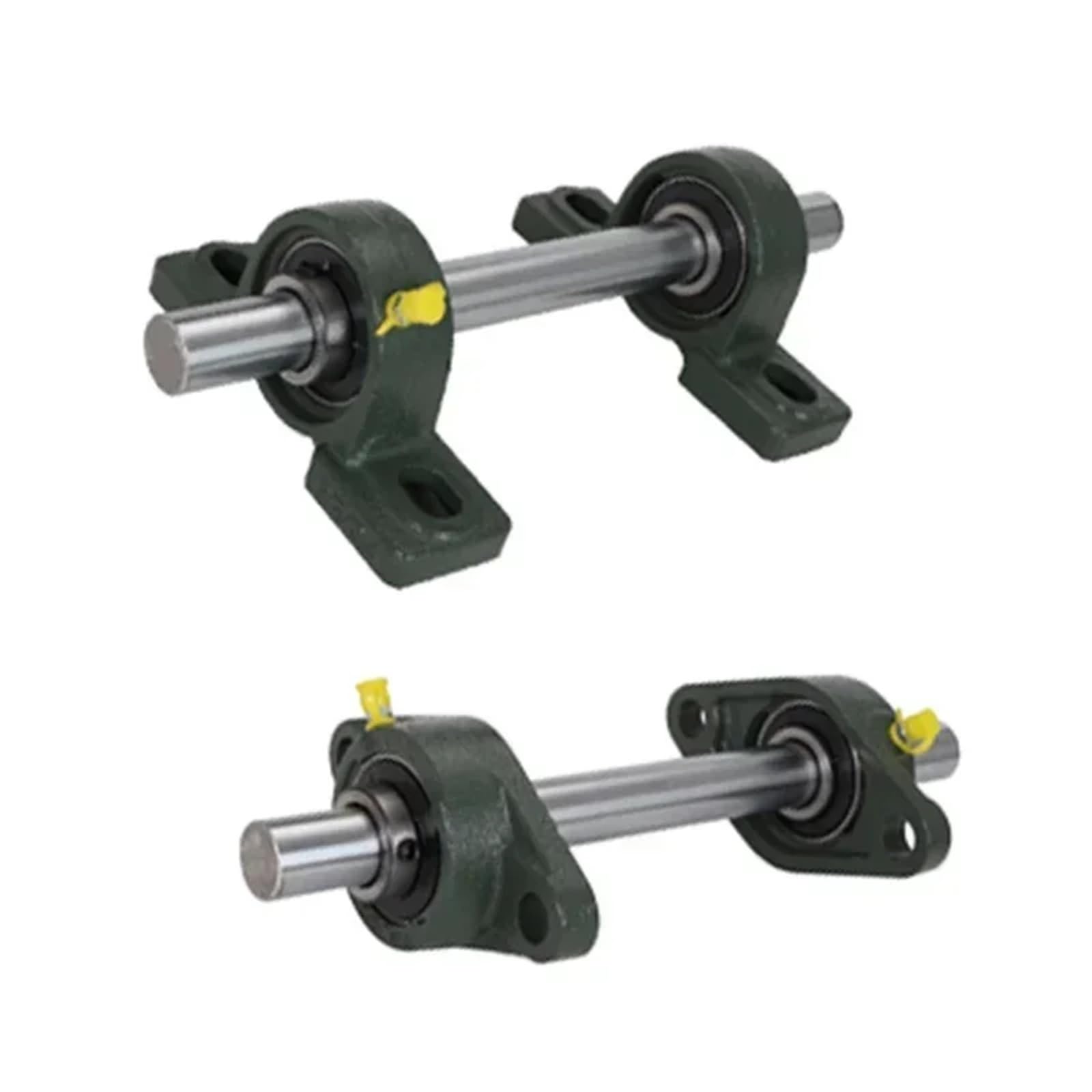 Albero guida lineare asse ottico OD12/15/17/20mm L100-550+ 2 pezzi cuscinetto verticale sede fissa UCP/UCFL sede di supporto sferico esterno(12mm(UCP201),350mm)