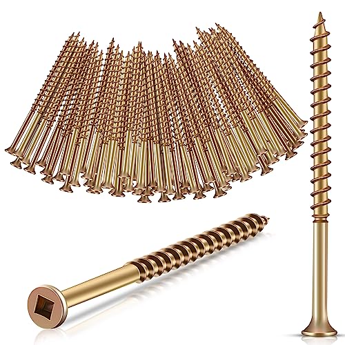 Dreyoo 50 Pcs Repair Floor Screws, Universal Screws for Floor Repair Fit Hardwood/Vinyl/Carpets, Wood Gap Fixer Compatible with 3233, Bolt Assortment Sets