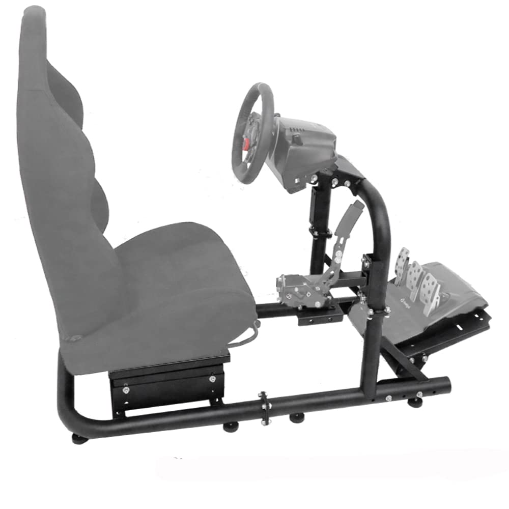 Hottoby G29 Racing Simulator Cockpit Stand with Gear Shifter Mount fit for Logitech G27 G29 G920 Thr