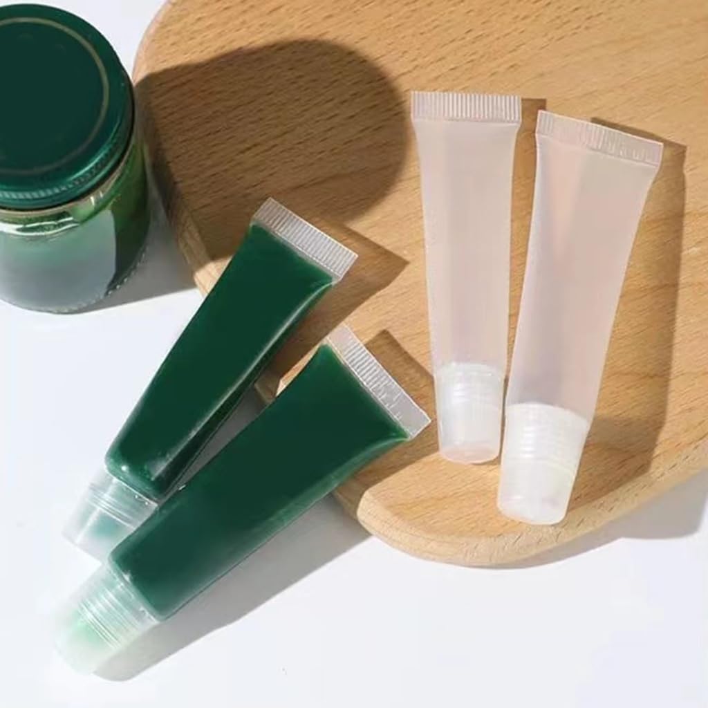 5/8/10/15ml Empty Cosmetic Tubes Angled Nozzle Refillable Lip Balm Containers