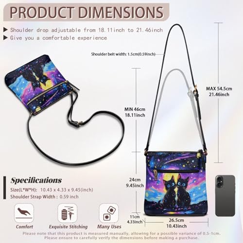 Image of Leather Purses for Women, Leather Hobo Bags for Women Travel Sling Purse Triple Zippered Pockets Shoulder Bag