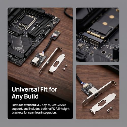 Tarjeta de Red Ethernet Intel i226-V de 2.5 Gbps para Servidor, interfaz M.2 A+E/B+M, compatible con youyeetoo X1, K1, R1 y SBC miniatura 5