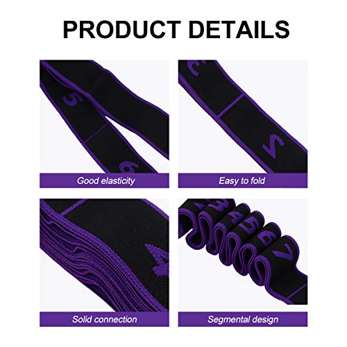 Abaodam Faixa elástica elástica para treino em casa, tira elástica para ioga