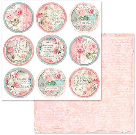 Miniatura 7 de STAMPERIA INTERNATIONAL, KFT PAPER PAD 12X12 10PK DREAM, Rosa, Azul