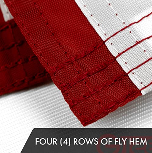 G128 American Usa Flag | 1X1.5 Ft | Toughweave Series Embroidered 210D Polyester | Country Flag, Embroidered Stars, Sewn Stripes, Indoor/Outdoor, Vibrant Colors, Brass Grommets #TOP4