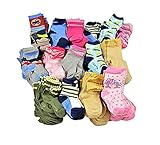 TeeHee Socks 50 Pairs Various Sample Socks Value Pack (Kids 18-24 Months)