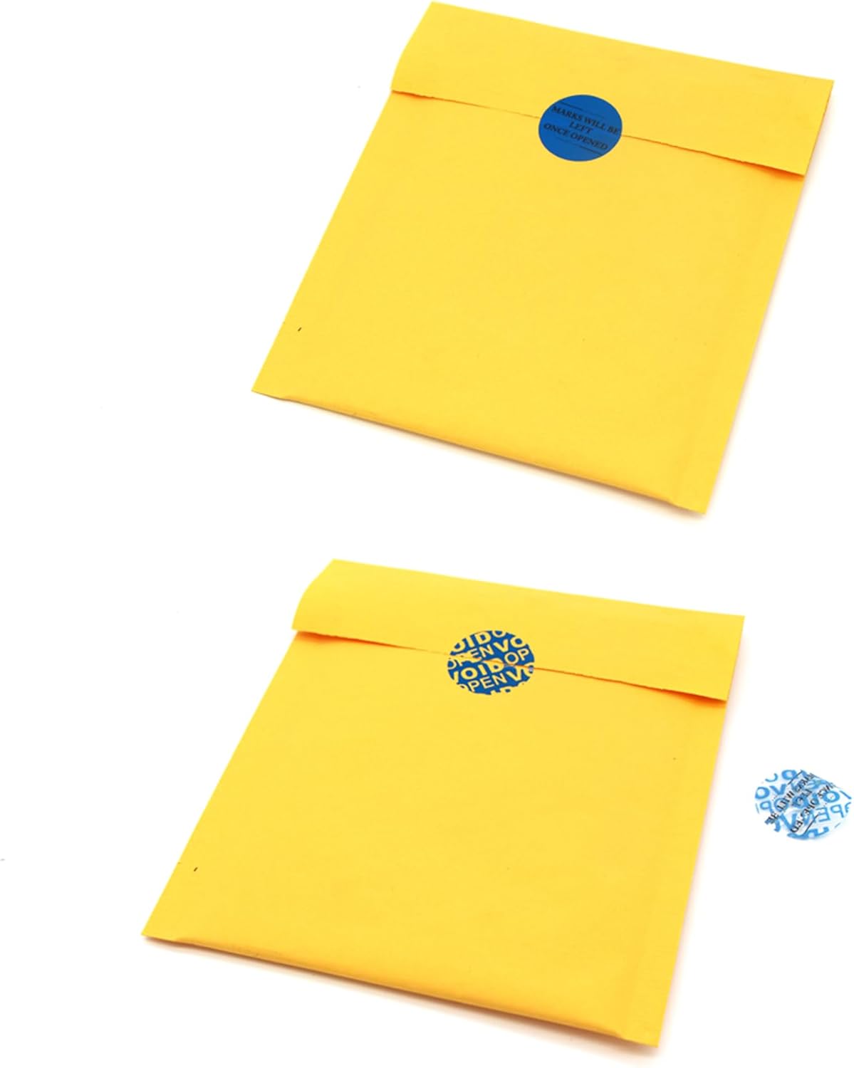 Solitary Walker 600Pcs Tamper Evident Security Void Stickers Diameter 1 inch Round Blue Complete Transfer Tamper Proof Labels Safety Torn up Invalid Seals Tape