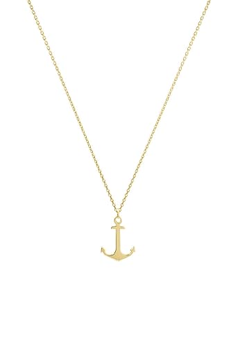 White gold anchor charm Clearance