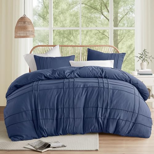 Comfort Spaces Navy King Comforter Set, 3 Pieces