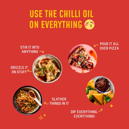 Image of MasterChow Sichuan Chilli Oil Whole Noodle Pack - Spicy & Crunchy Chilli Oil Dip With Healthy Whole Wheat Noodles | 100% Veg & All Natural In Just 10 Minutes | Serves 4-5 Meals, 830 Gram