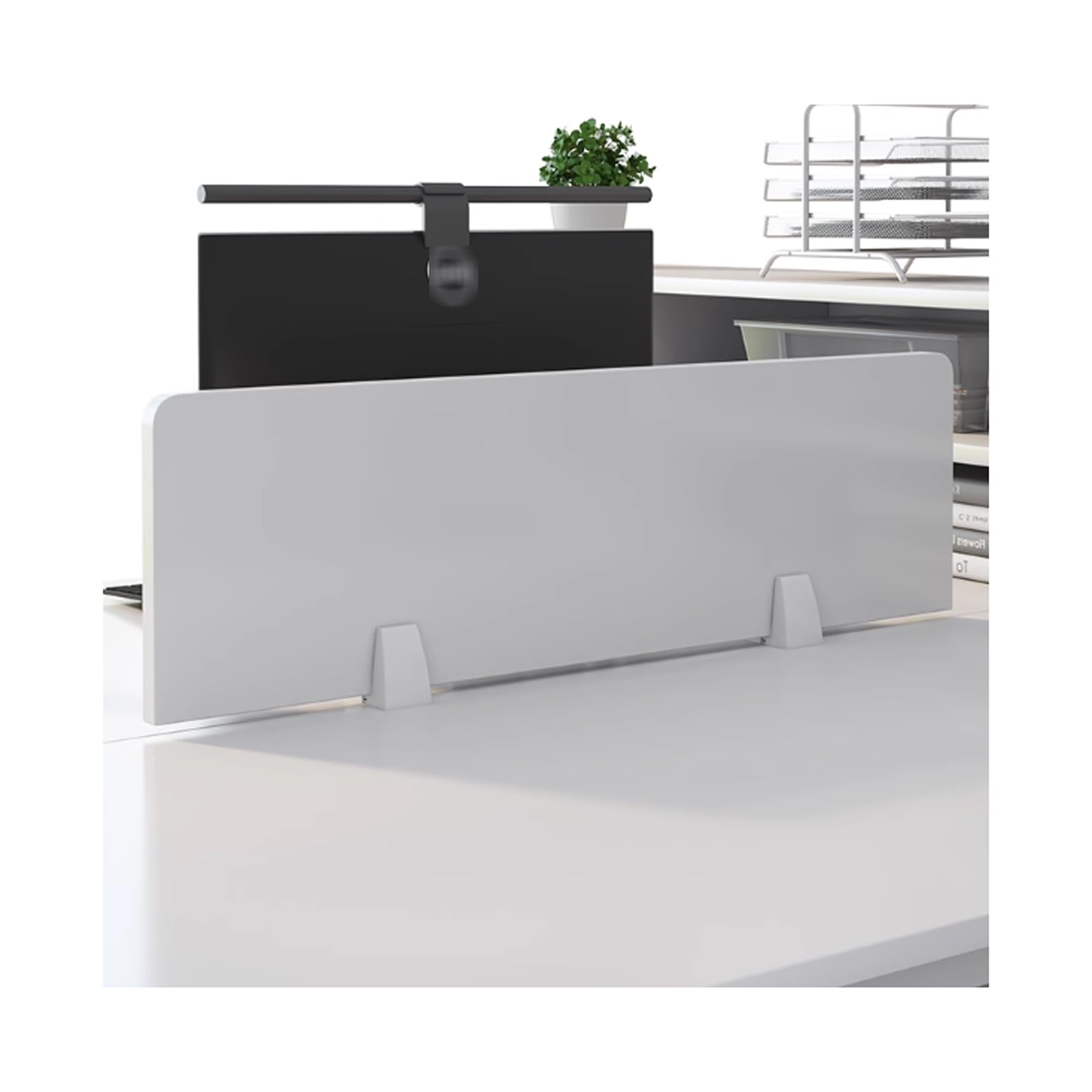 HJYCLFAZU Acoustic Desktop Divider Privacy Panel for Office Workstation Sound Absorbing Freestanding Partition Board to Block Visual Distractions