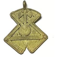 African tribal handmade brass pendant - jewelry making supplies