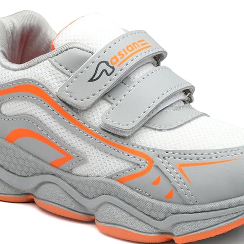 Image of ASIAN Kids UNITY-03 Stylish Sports mid Top Running and Walking Shoes with Velcro for Boys with Upper mesh for Extra Comfort