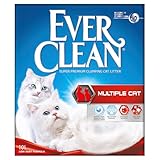 ever clean lettiera clumping cat multiple cat, profumata per una freschezza duratura, imbattibile forza di aggregazione, 10 l