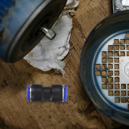 Conectores neumáticos rectos de plástico resistente y acople instantáneo de alta duración 8