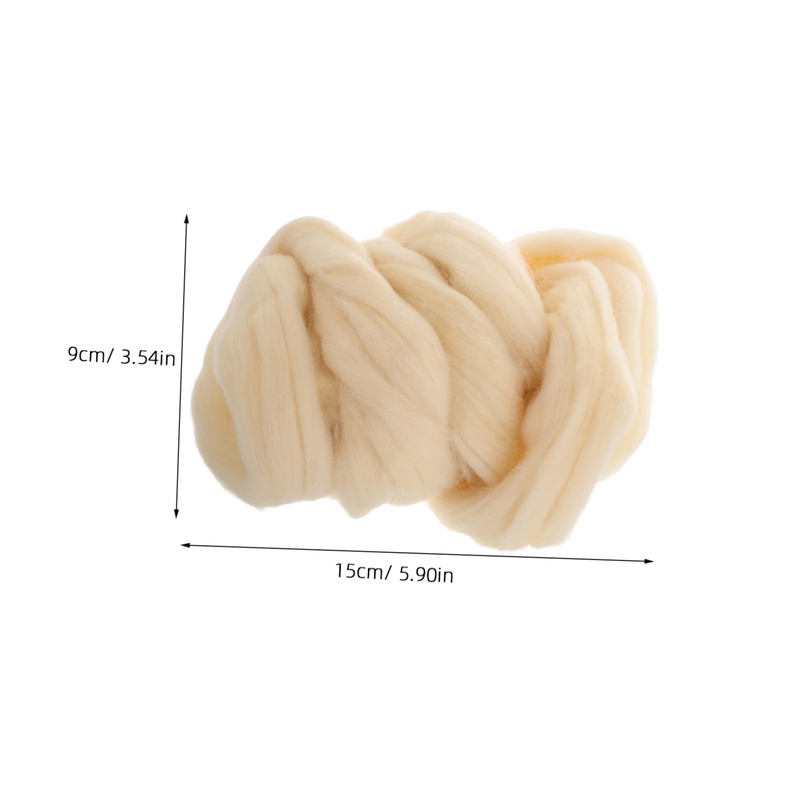 Beatifufu Needle Felting Wool 1 Set of Soft Felt Strips for DIY Projects Realistic Texture Comfortable to Craft Ages 8