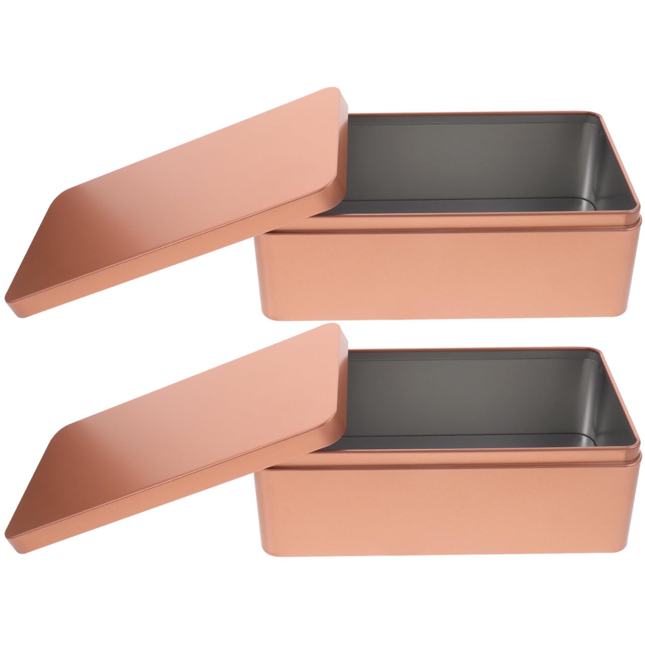Caja de lata rectangular para guardar té y galletas en tus fiestas