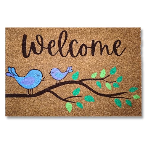 KOKO DOORMATS Paillasson Exterieur Entree Coco | Base PVC Antidérapante | Tapis d’Entrée Absorbant et Durable | Design Original pour Intérieur et...
