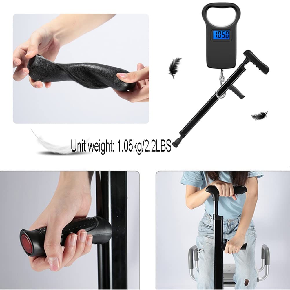 Kule do Chodzenia Pod Pachą, Lekkie Laski dla Mężczyzn i Kobiet, Regulowane Kule dla Dorosłych, 1 Para, Nośność 136kg