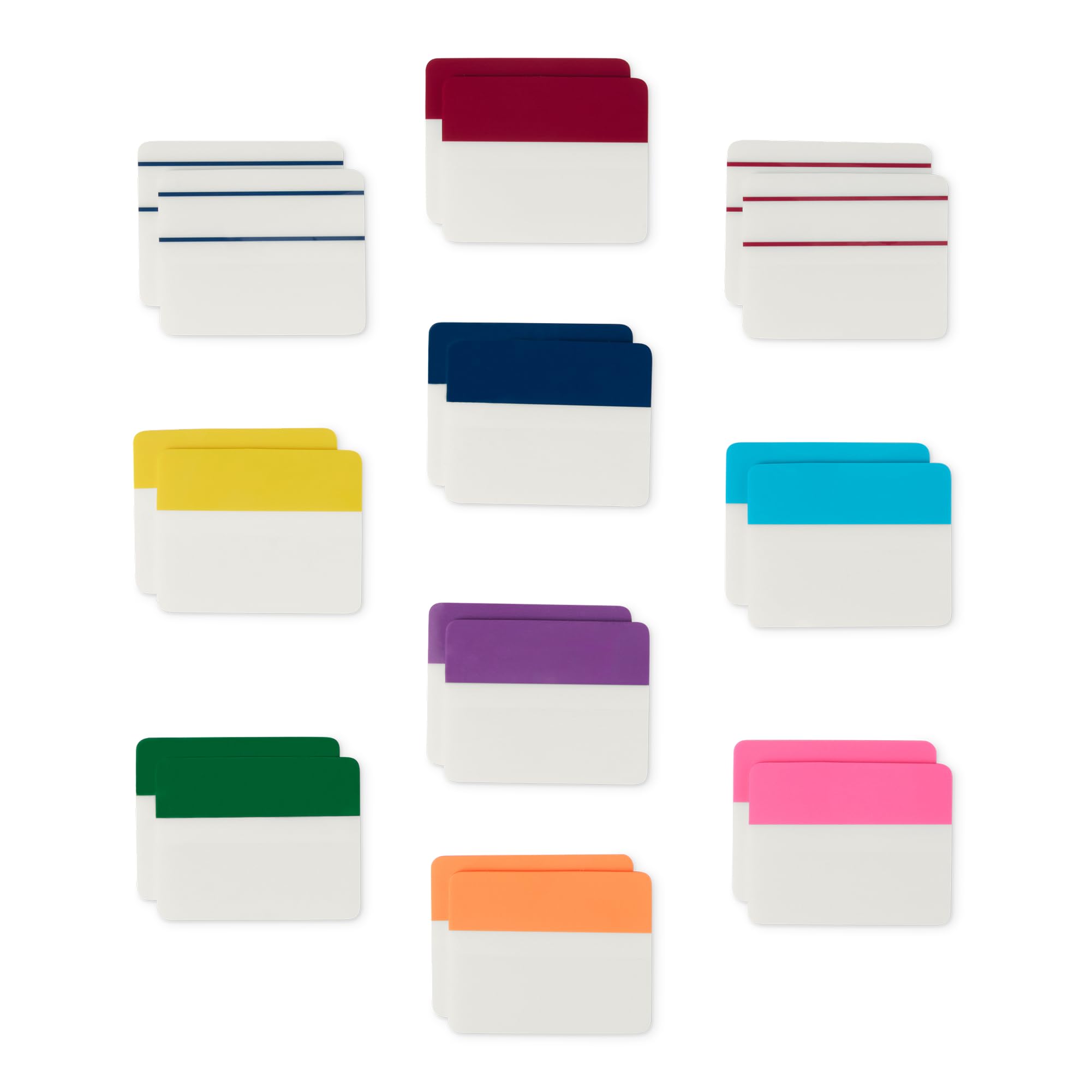 Amazon Basics Sticky Tabs, Self-Adhesive Page Markers, Colorful Book Tabs, Sticky Notes, Writable Index Tabs, Annotation Tabs for Reading Notes, Files, Office, 640 Assorted Pack, 5.1 cm Wide