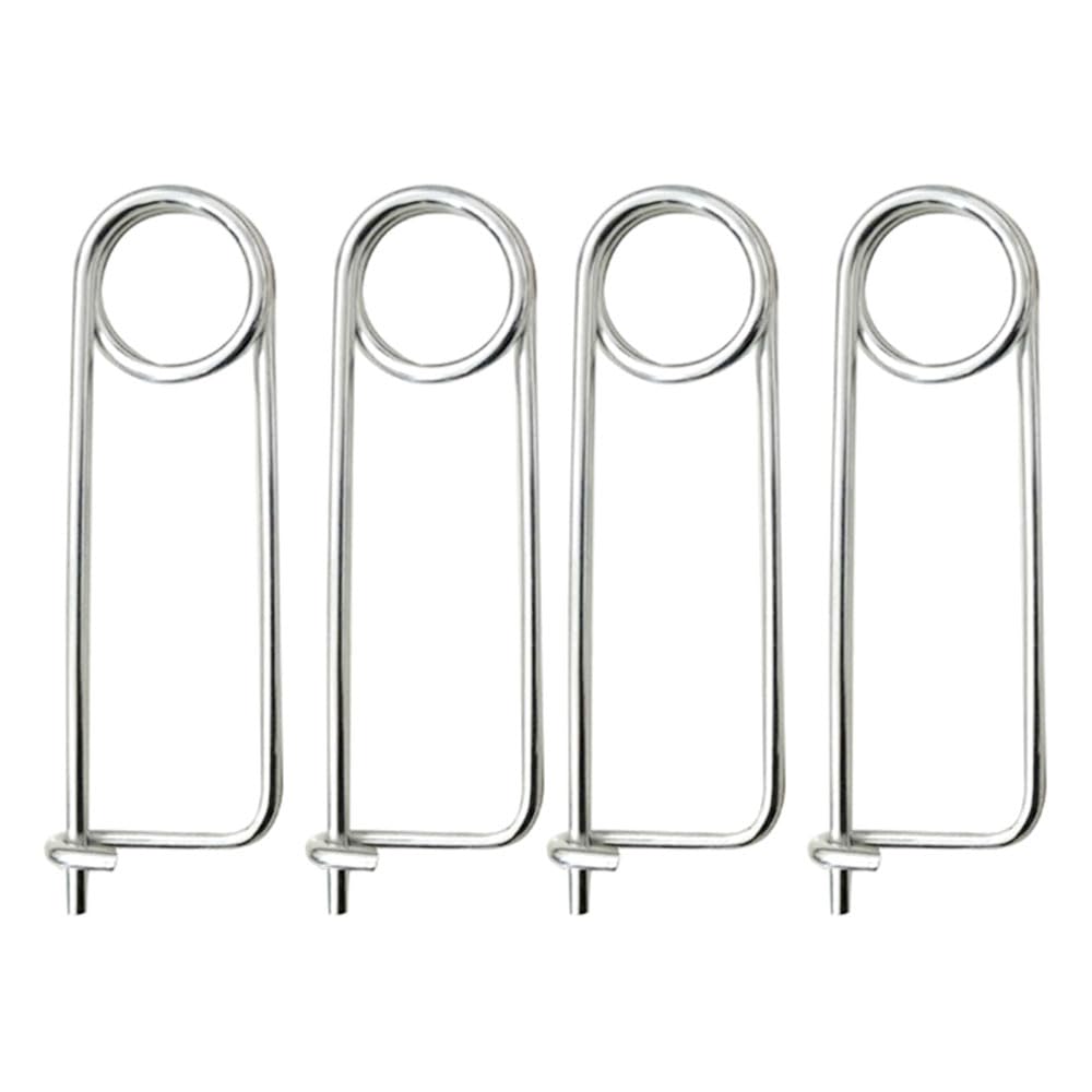 4Pcs Brooch Shape Cotter Safety Pins, Wire-Snap Cotter Pins, Steel Locking Pins, 6mm Wire Diameter, 200mm Long