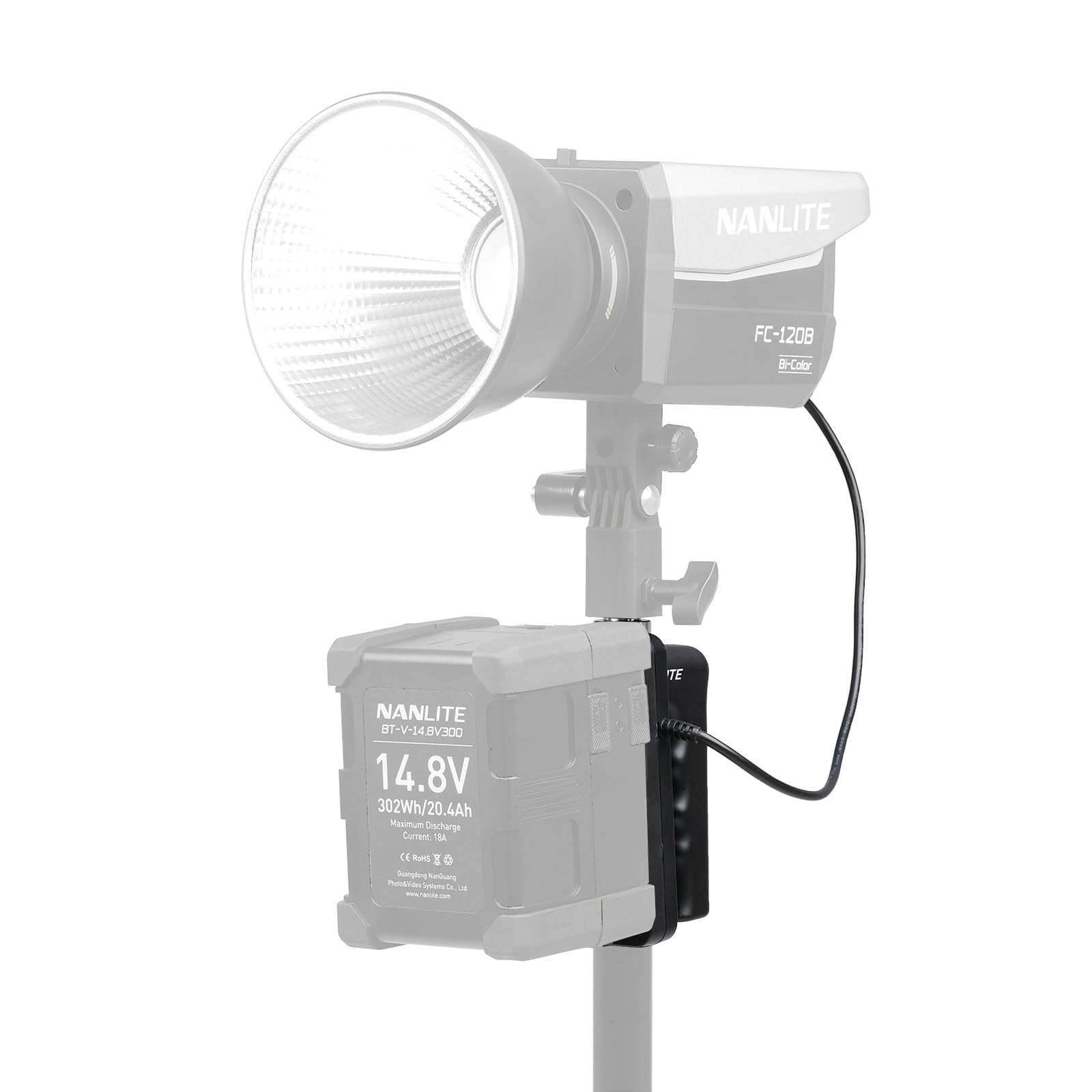 Amazon | NANLITE BT-BG-XLR4II Vマウントバッテリーグリップ 4ピンXLR 