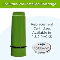 Vista 7 de WaterChef - Sistema de filtro de ducha prémium SF-7C (níquel cepillado) - Varita ajustable de lujo, filtración avanzada para una reducción superior