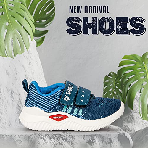 Image of Casual Shoes for 3.5 Years to 4 Years Kids Boys & Girls Sporty Design Slip-On Light Weight Sneakers for Children-Model-Sharp