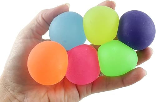 Miniatura 2 de Juego de 6 bolas de azúcar más pequeñas de 1.5 pulgadas – Melaza de jarabe de pegamento grueso / bola elástica de gel – Ultra Squishy y moldeable de