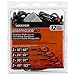 Keeper - Carabiner Bungee Cords, 12 Pack in Assorted Colors and Sizes - 18