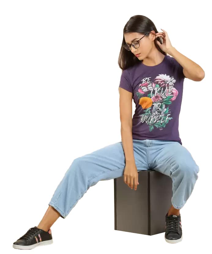 Image of Lyra Women's Cotton Regular Fit T-Shirt