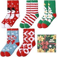 A-fuzzy Christmas Socks-5 Pairs