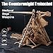 YAQUMW The Mini Counterweight Trebuchet with Wheels Europe Medieval Siege Chariot Catapult Weapons DIY 3D Wooden Puzzles Mechanical Model Kits STEM Projects Tabletop Toy