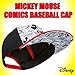 Disney Mickey Mouse Comics Baseball Cap -Sizes Junior and Adult - Adjustable - 100% Cotton (Boys 53 cm)