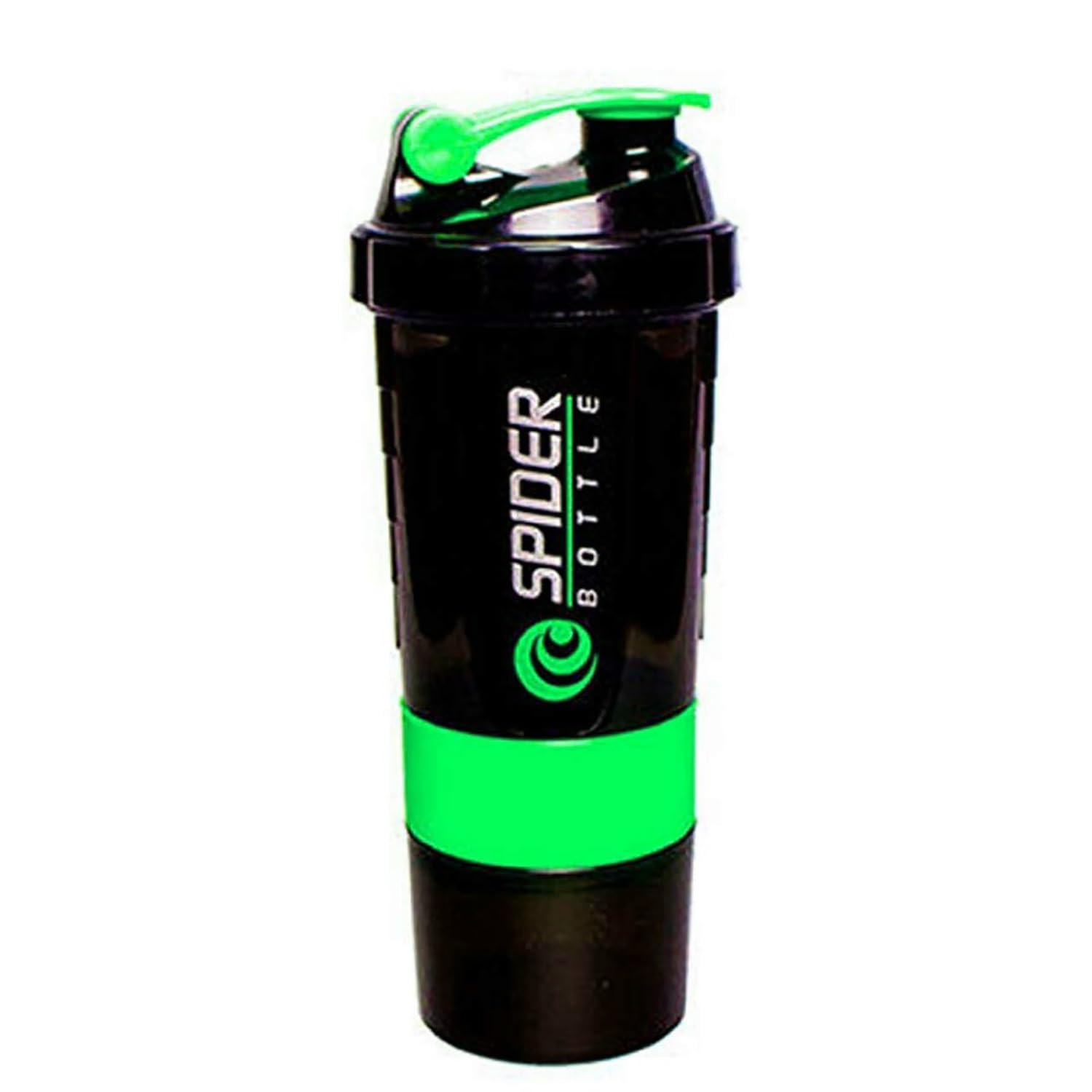 Spider Protein Shaker Bottle - Gym Essential with 2 Storage Compartments - 500ML (Multicolor)-image-30