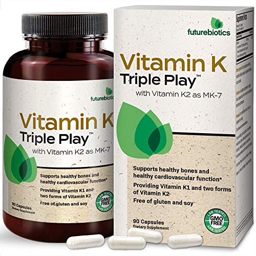 Futurebiotics Vitamin K Triple Play (Vitamin K2 MK7 / Vitamin K2 MK4