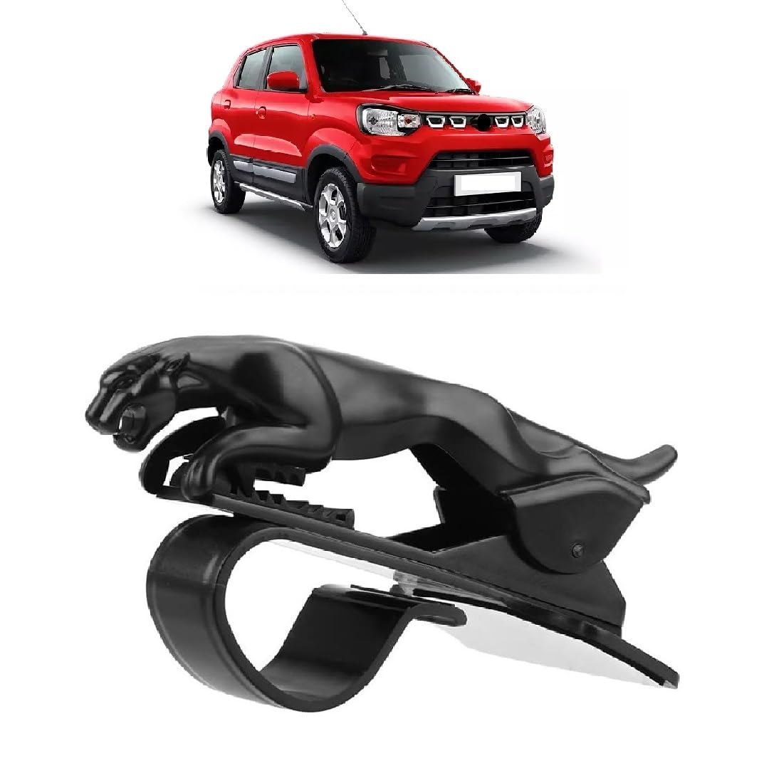 Universal Black Jaguar Style Car Dashboard Mobile Holder Clip | Anti-Slip Phone Mount for S-Presso Car Dashboard | Stylish Jaguar Design Smartphone Stand Holder for All Cars-image-45