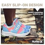 Hurley Kids Camby Lightweight Slip-on Sneakers, Walking, Basketball, Tennis, Running Shoes for Kids, Breathable Slip On Sports Shoes for Boys & Girls, with Padded Insole & Non-Slip Rubber Outsole - Image 4