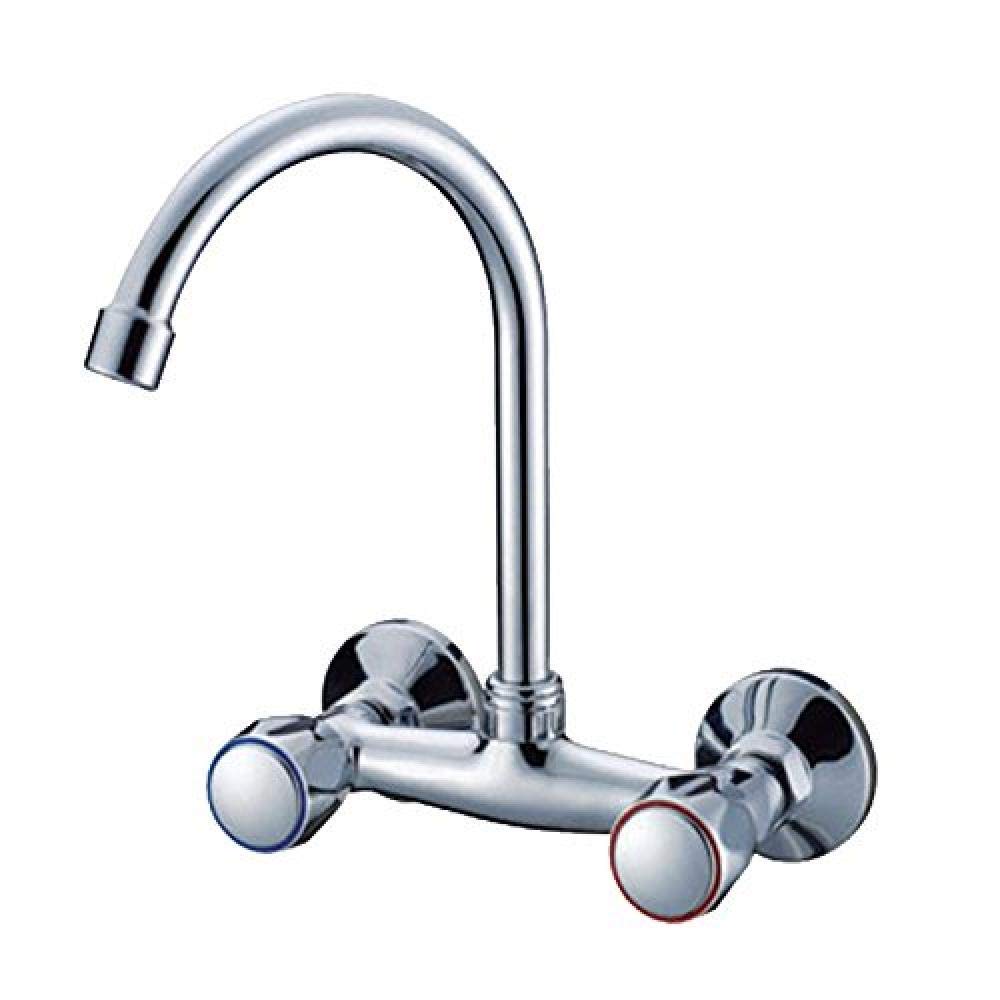 GLJTUO Faucet, Bathroom Sink taps Bathroom taps Faucet_Faucet Shower Faucet 2312 Slotted Bathroom Basin Sink Cold Taps Mixer Basin Brass Sink Mixer Taps Non-Concussive Bathroom