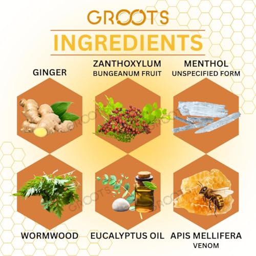 Image of GROOTS Ginger foot patch Detox Foot patches Pain Relief Detox patch Cleansing Toxin Remover Foot Pads Detoxify Stress Relief Sleep Patch for Detoxification For Men And Women (1 BOXES = 10 Patches) (pack of 3)