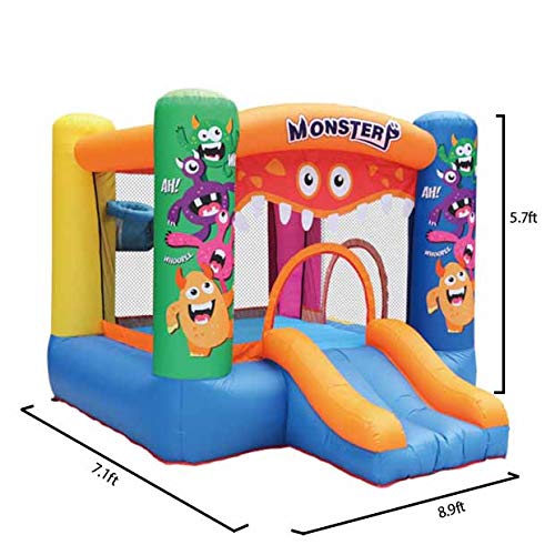 Inflatable Bouncy House for Kids Indoor Jumping Bouncy Castle House with Air Blower